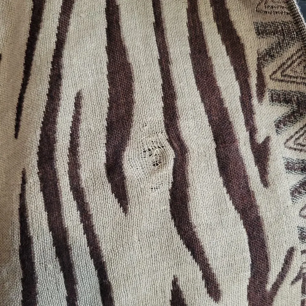 Collection eighteen animal print brown long scarf